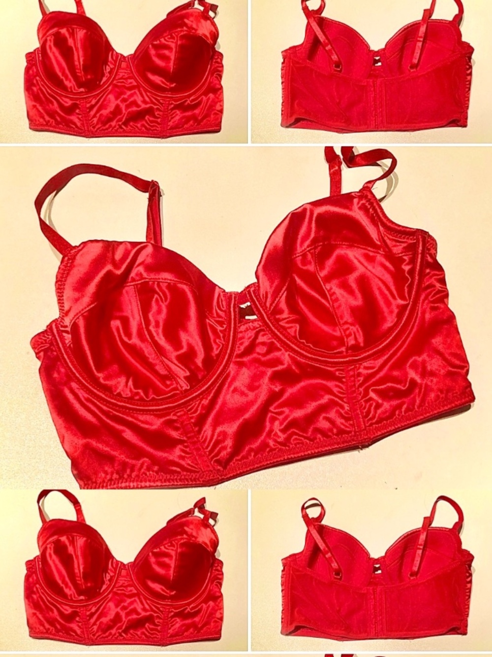Red Silky/Satin Corset